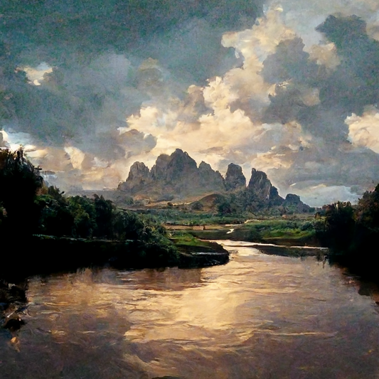 Landscape with mountains