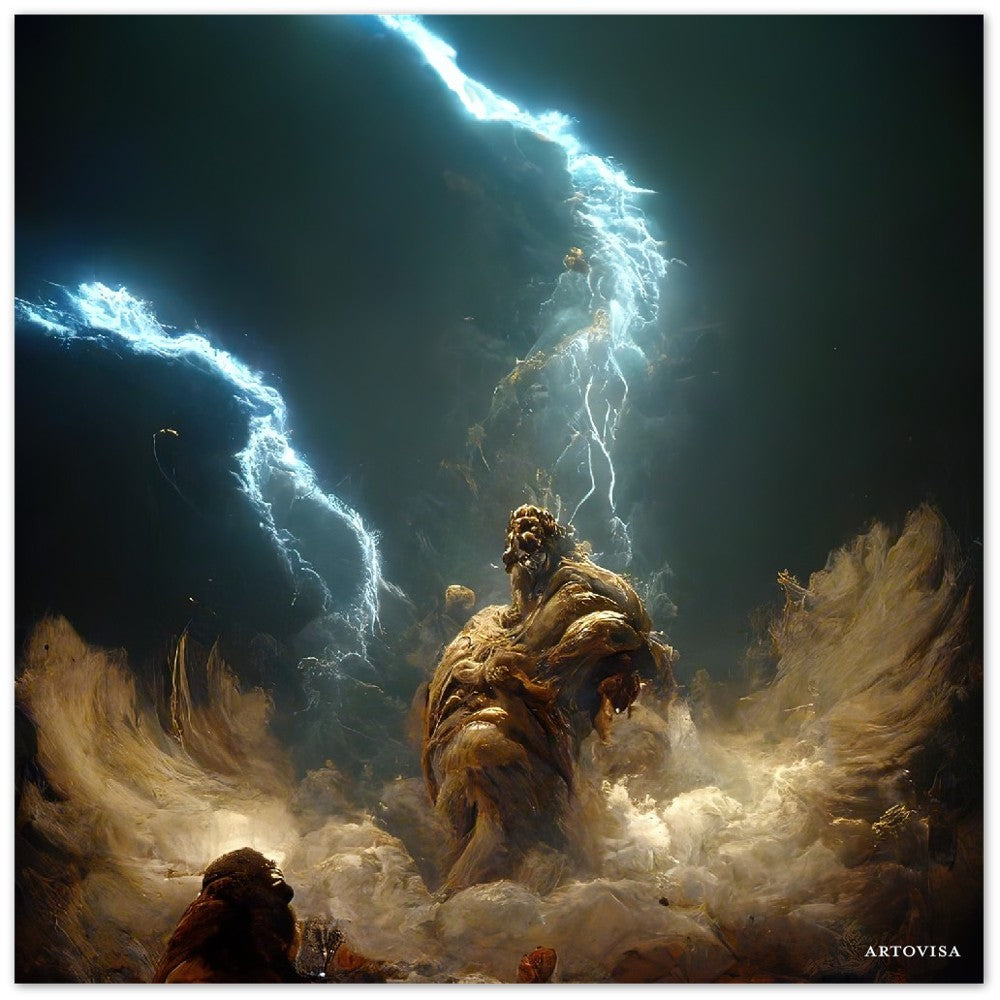 Lightning Zeus Print Aluminium 1 of 1